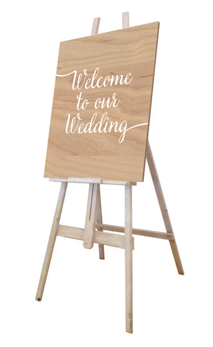 Welcome Sign & Easel