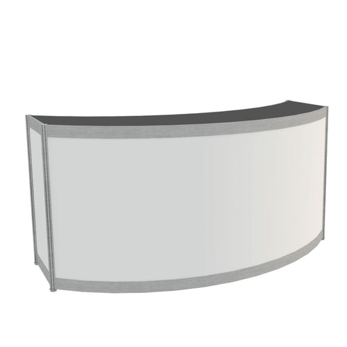 White Curved Bar