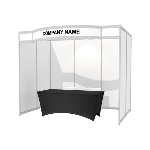 3m x 2m Octanorm Expo Stand - Curved Fascia